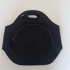Black Neoprene Lunch Tote